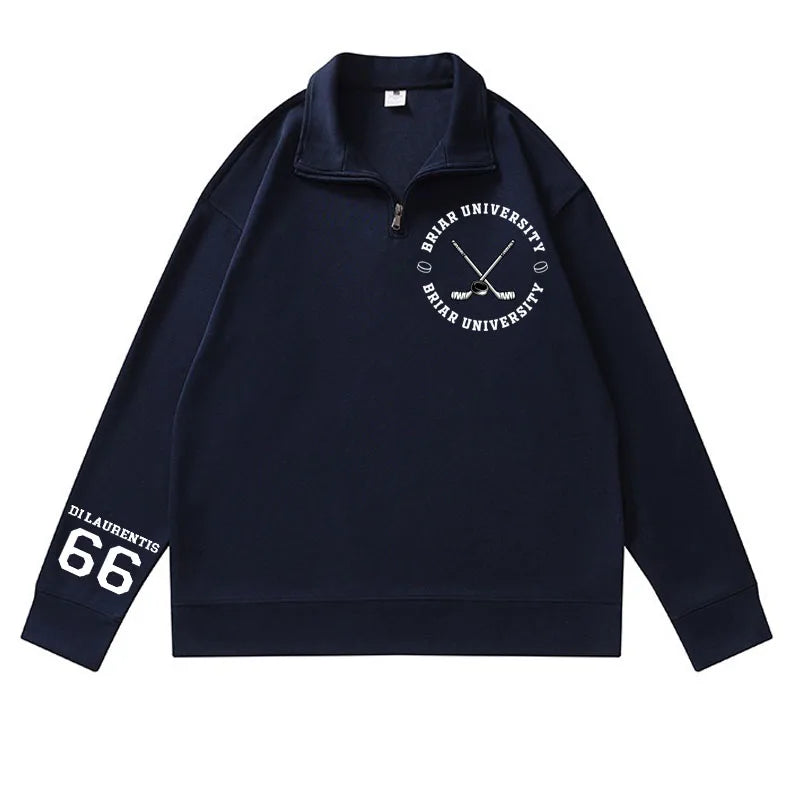 Briar University Graham 44 Hoodies Quarter Zip Men Women Bookish Merch Sweatshirts Hockey Romance Sweatshirt and Hoodie Clothes