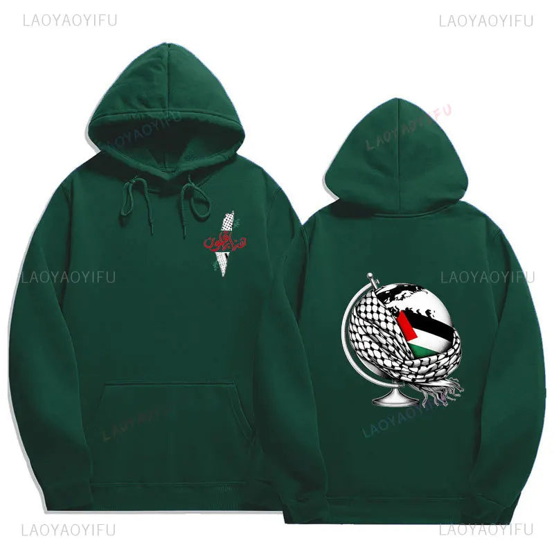 Palestine Hoodies Fashion Comfort Graphic Hoodie Vintage Harajuku Unisex Printed Sweatshirt Man Women Autumn Winter Pullovers