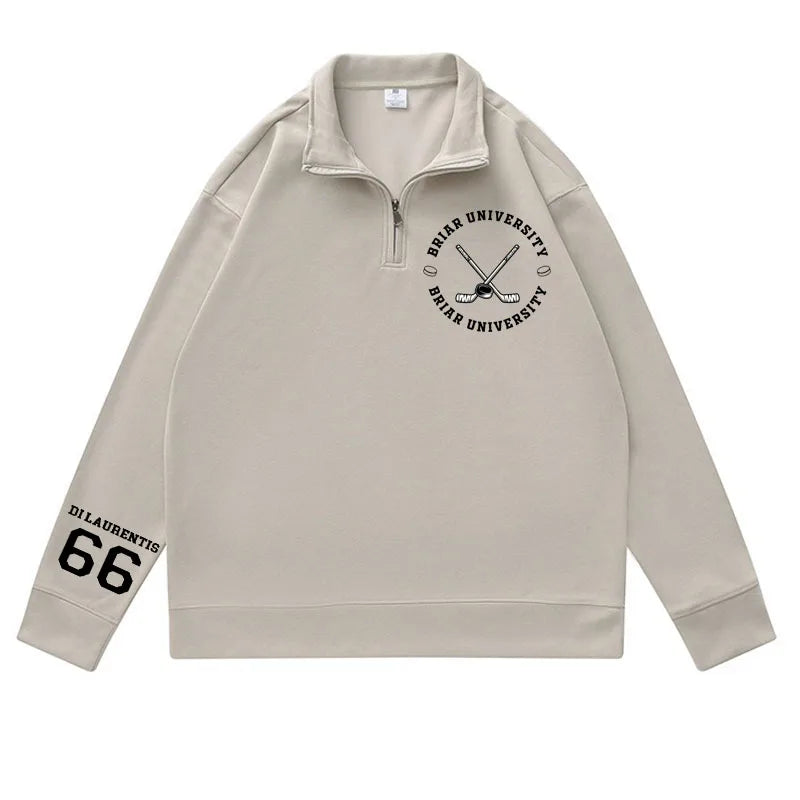 Briar University Graham 44 Hoodies Quarter Zip Men Women Bookish Merch Sweatshirts Hockey Romance Sweatshirt and Hoodie Clothes