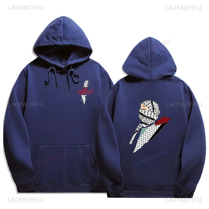 Palestine Hoodies Fashion Comfort Graphic Hoodie Vintage Harajuku Unisex Printed Sweatshirt Man Women Autumn Winter Pullovers