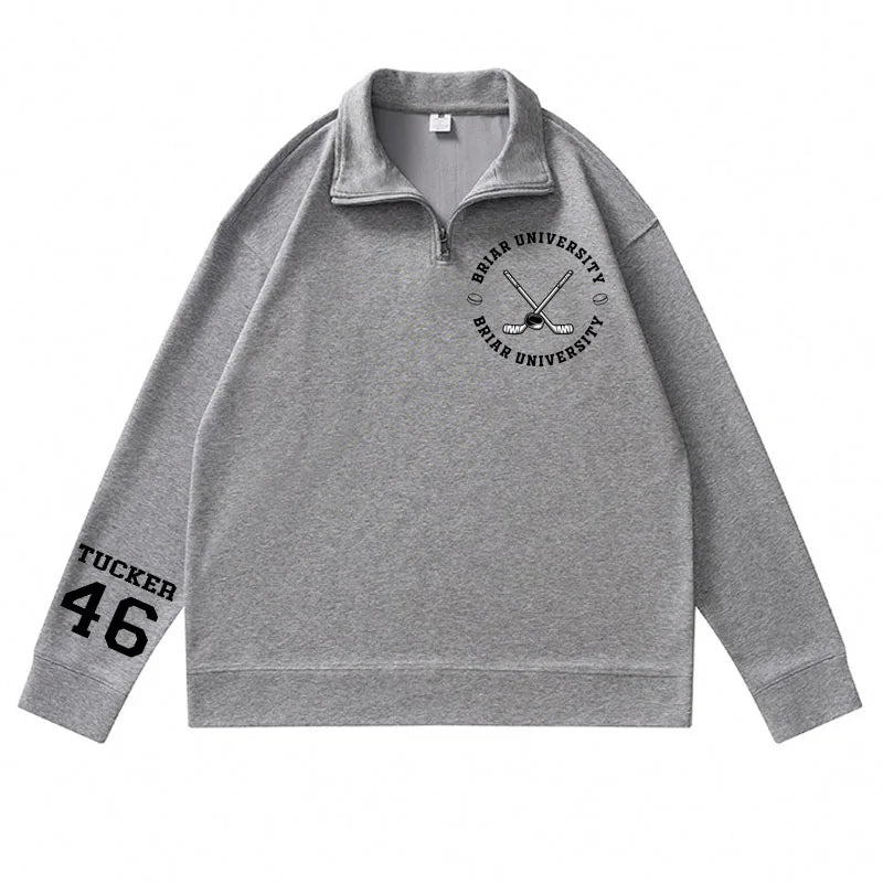 Briar University Graham 44 Hoodies Quarter Zip Men Women Bookish Merch Sweatshirts Hockey Romance Sweatshirt and Hoodie Clothes
